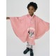 Pink rain poncho for babies and girls