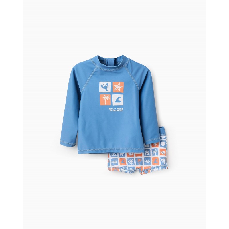 Μαγιό UPF40 for Baby Boys ''Sun & Sand', Blue