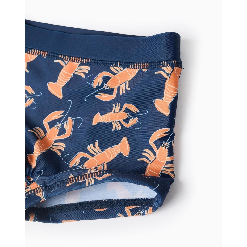 Μαγιό UPF40 for Baby Boys 'Lobster', Blue